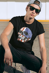 American Patriotic Skull Unisex T-shirt